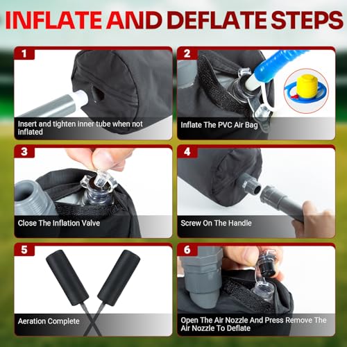 SPOYNAL Inflatable Blocking Pads, 2 Pack for Football & Basketball Training