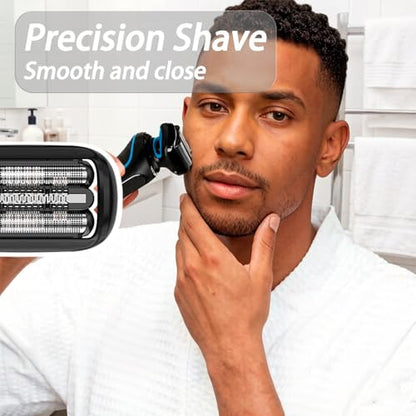 2 Pcs Series 5 Pro Replacement Head for All S5/S6 Shavers, Foil and Cutter Blades for a Close and Smooth Shaving Experience - size: 53B - 2Pack