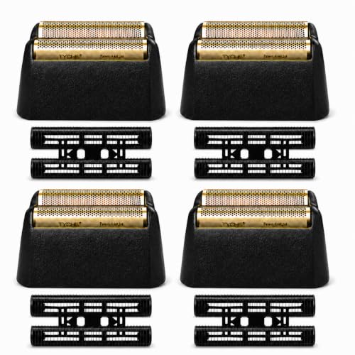 Shave Replacement Heads Compatible with Wahl 7031-100/7043-100 Foil&Cutter - color: 4 Pack Shaver-gold