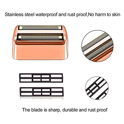 Replacement Heads Foil & Cutters Compatible with BaBylissPRO FXFS2 Shaver - color: 1 pc Rose Gold