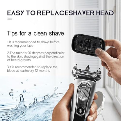 53B Replacement Foil and Cutter for Braun Series 5 & 6 Electric Shaver - color: 53b-2pcs-01