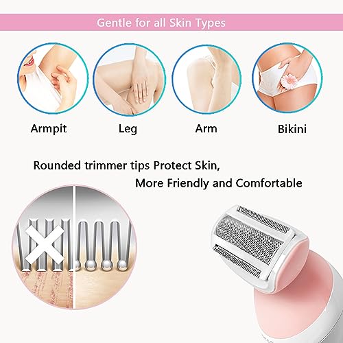 BRL130 BRL140 BRL126 Replacement Foil Head for Philips Women Trimmer Shaver BRL130 BRL140 BRL126/136/146 BRE620 640 650 630-1 Count White