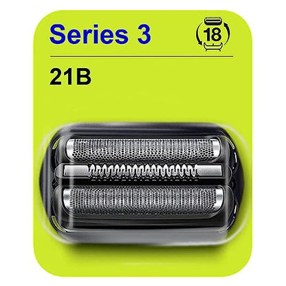 Series 3 Replacement Head for Braun Electric Shaver -21B, 1 Pack