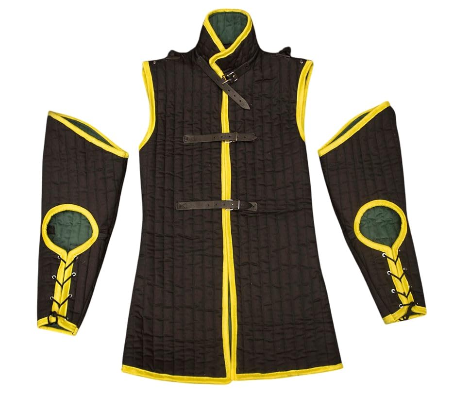 Black & Yellow HEMA Gambeson Jacket. - size: 7X-Large