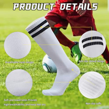 TOMIYO Soccer Shin Guards with Socks Kids 10-12 Calf Protective Equipment - color: Can't, size: Medium