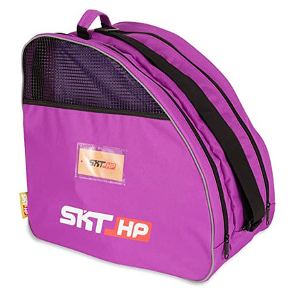 Roller Skate Bag with Adjustable Shoulder Strap for Kids and Adults to Hold Inline Skates and Knee Pads - color: C Purple