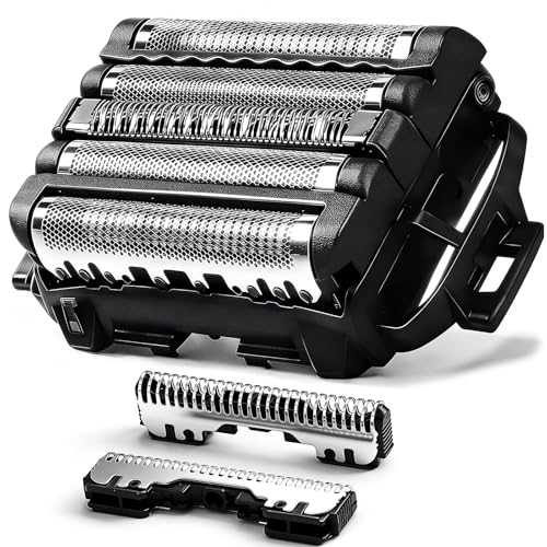 WES9032P Replacement Outer Foil and Inner Blade Set,Compatible with Panasonic ARC5 5-Blade Shavers ES-LV97-K,ES-LV67-K,ES-LV95-S,For men's shaving（1Pack） - color: black