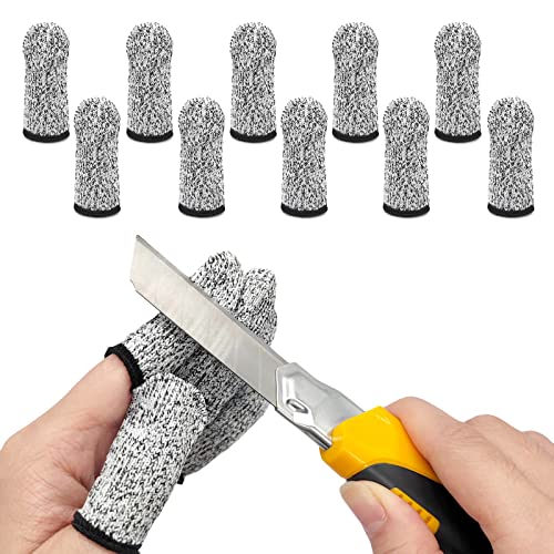 BlingKingdom 10pcs Thumb Protector Finger Covers for Cutting, Finger Cots