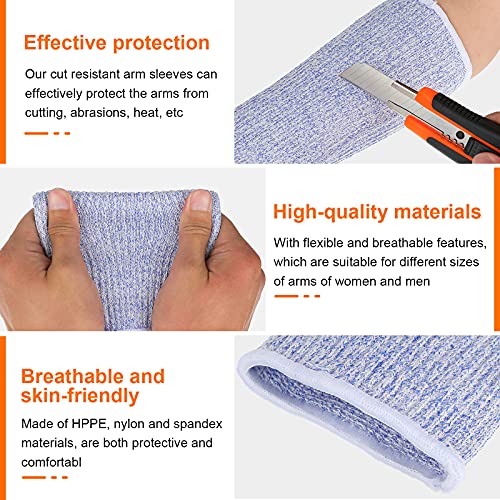 Neer 4 Pair Protective Arm Sleeves Cover,7.9 Inch,Black,Purple,Gray,Beige - color: Black, Purple, Gray, Beige, size: 7.9 Inch