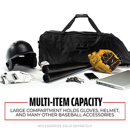 Franklin Sports Traveler Roller Equipment Bag - Black