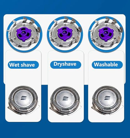 HQ8 Replacement Blades Compatible with Philips Norelco Aquatec Shavers – 3 Pack,Razor Blades for PT720 PT730 AT880 At830 AT810 AT815 Electric Razors(3-Blades)