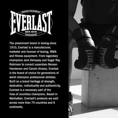 Everlast Prostyle 2 Boxing Gloves, Entry Level Training Gloves for Men and Women, Secure Fit Hook and Loop Closure & Ventilation, Heavy Bag & Speedbag Training - color: Black, size: 12 oz
