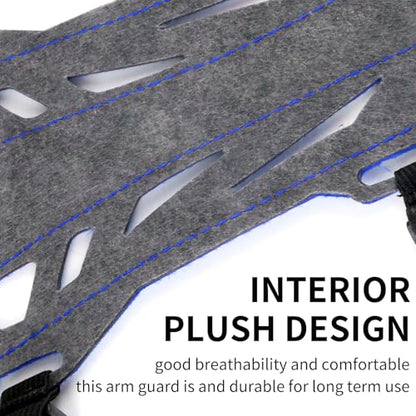 11.2in Long/6.7in Short Armguard Professional Competition Archery Bow Range with 4-Strap/2-Strap Buckles Shooting Practice Guard Nylon Carbon Forearm Protector Arm Guard - size: Blue Shorts