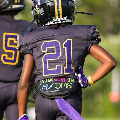 Battle Sports Novelty Football Back Plate, Kids, Adults - color: In My DMs, size: Adult