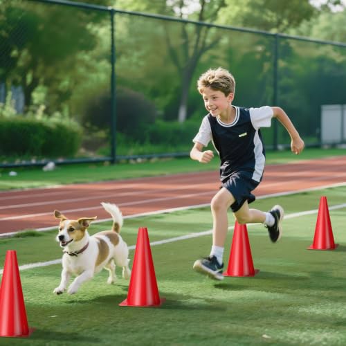 12 Inch Traffic Cones,12pcs Training Sports Cones,Parking Cones - color: red