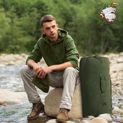 Ammo Can Man Style Nylon Tactical with Padded Duffle Bag Olive Drab Large