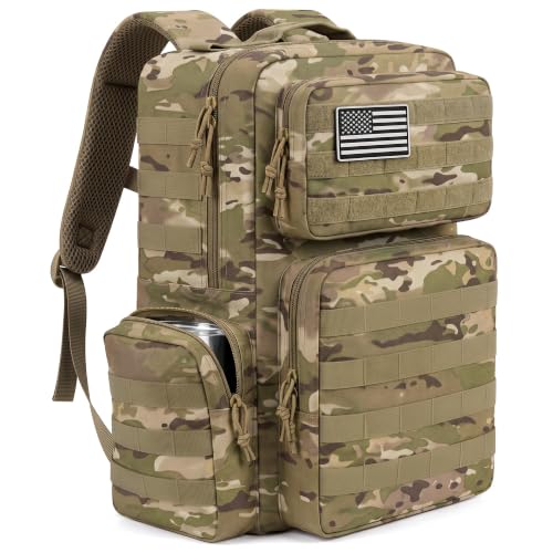 TILYMOL Military Tactical Backpack for Men & Women, 30L Assault Pack - color: Yellow Camo, size: 30L