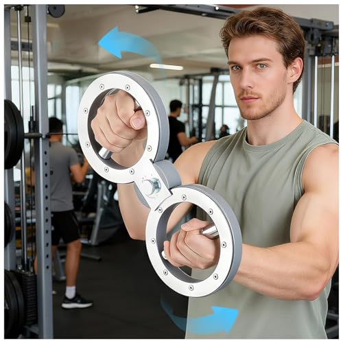 Rotating Burn Machine 12LB Adjustable Resistance, 360 Degree Rotating Arm Workout Equipment for Forearm Strengthener & Arm Trainer, Spinning Forearm Exerciser for Men Women Home Gym