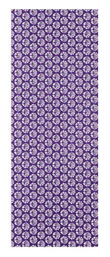 KOMESICHI irodori Japanese Traditional Towel Tenugui Wisteria 12.99 x 34.64 in with Tenugui Iroha (English Manual) - color: Wisteria