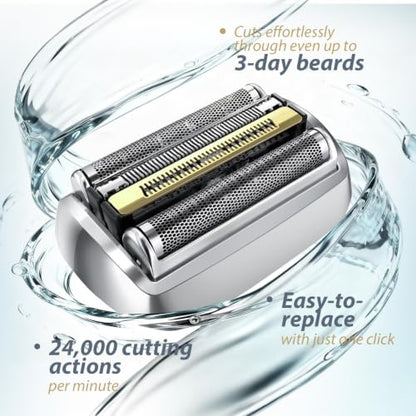 92S Series 9 Electric Shaver Replacement Head Compatible with S9 Foil & Cutter Razor Heads, Applicable for S9 9290cc, 9291cc, 9385cc, 9330s, 9370cc, 9330s, 9293s, 9296cc.