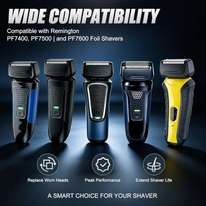 Replacement Foil & Blade for Remington Shaver Model PF7400/PF7500/PF7600 Shaver,3-Pack - size: 7400/3pack