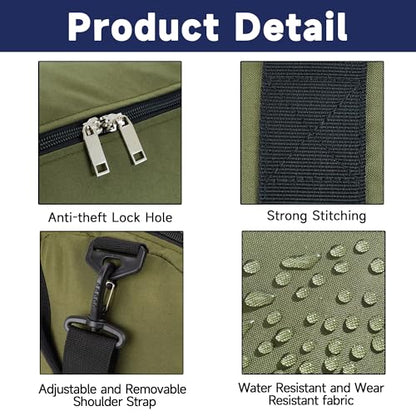 Arxus Duffle Bag 30L/50L/90L Long Travel Bag for Baseball Bat Tent Large - color: Green, size: 30L