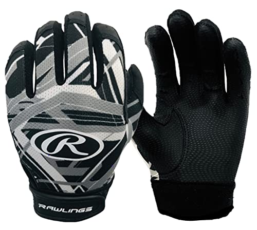 Rawlings | Remix | T-Ball/Coach Pitch Batting Gloves | Boys & Girls Size Youth XS | Multiple Colors - color: Black
