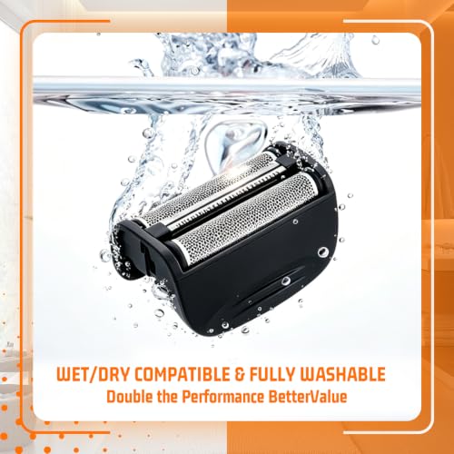 2PACK（BLACK）Replacement Head and Cutter Assembly Compatible with Remington PF7400, PF7500, and PF7600 Foil Shavers