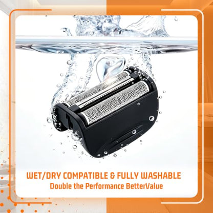 2PACK（BLACK）Replacement Head and Cutter Assembly Compatible with Remington PF7400, PF7500, and PF7600 Foil Shavers