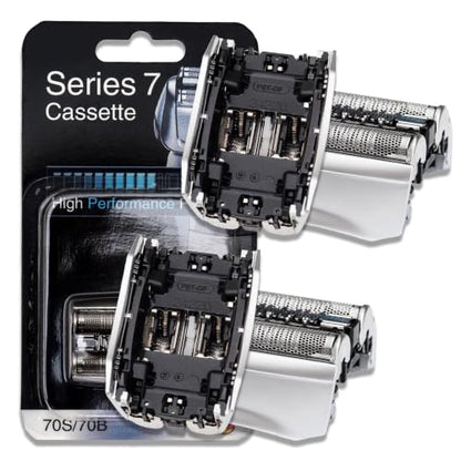 2Pack 70S Replacement Head Compatible with Braun Series 7 Electric Shaver - size: 70S-2pack