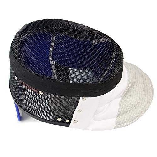 LEONARK Fencing Foil Mask Fencing Helmet CE 350N Certified National Grade Masque - Fencing Protective Gear - color: Black, size: Medium