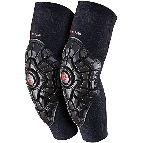 G-Form Elite Elbow Guards(1 Pair), Black Topo, Adult Medium