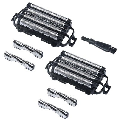 2-Pack Replacement Blade & Foil for Panasonic ARC5 Shavers, Fits ES-LV65 - color: Silver - 2 Pack
