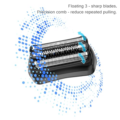 2 Pcs Series 3 Pro Replacement Head for Branus All S3 Shavers 3040s 3010s 310s 3000s 3050cc 3080s, Foil and Cutter Blades for a Close and Smooth - size: 32B - 2Pack