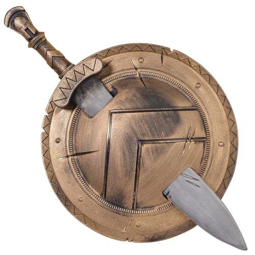 Spartan Sword & Shield - Bronze, 1 Set