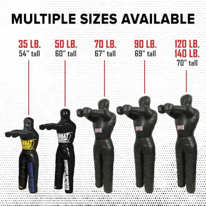 Combat Sports Legged Grappling Dummy – 35 to 140 lbs. Sizes - size: New, 140 lbs