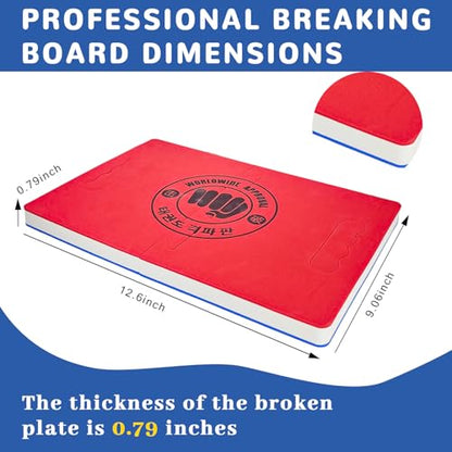 Taekwondo Training Set: Rebreakable Breaking Board & Kick Target Pad, Taekwondo Breaking Boards for Kids& Adults, Martial Arts Karate Boxing Sparring Gear