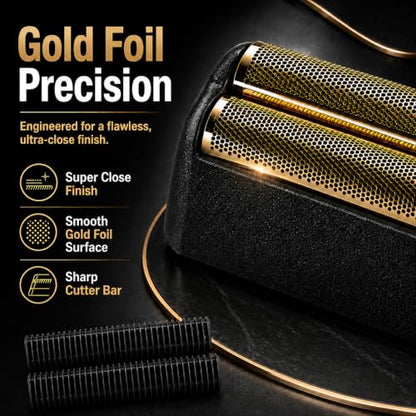 Shave Replacement Heads Compatible with Wahl 7031-100/7043-100 Foil&Cutter - color: 4 Pack Shaver-gold