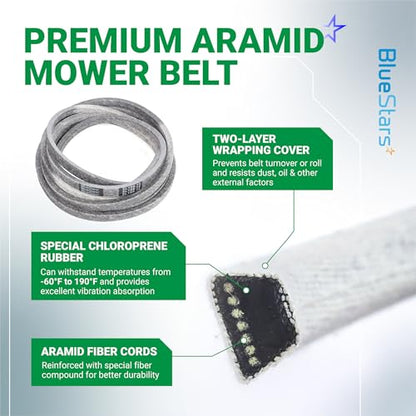 BlueStars 109-8073 Deck Belt | Aramid Cord | 5/8 x 198.75 - size: 109-8073, style: Aramid Cord