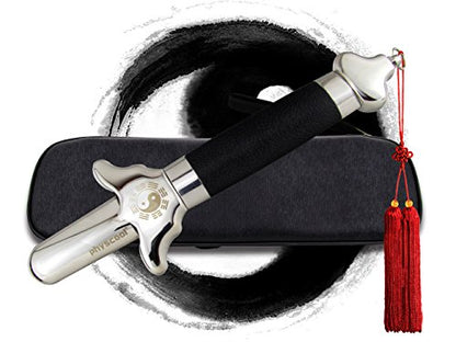Premium Extendable Chinese Taichi Sword with Free Luxury Red Sword Tassel and PU Leather Bag - size: 38.00"/96cm