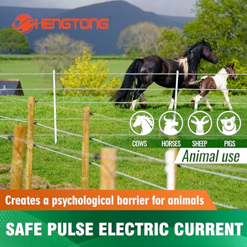 Electric Fence Polywire 3280ft (1000m), 6-Strand Stainless Steel Conductors, Rust & UV Resistant, Portable Electric Fencing, Durable & Reliable Conductivity, White - size: 3280ft