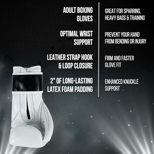 CLETO REYES Training Boxing Gloves, 16oz, with Hook and Loop Closure
