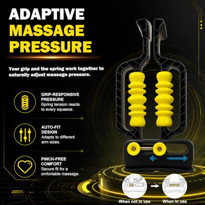 Arm Massager & Forearm Massager, Adaptive Spring System for Muscle Relief