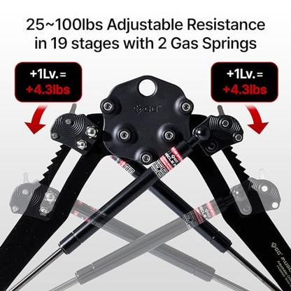 (New) GD Muscle Pump Chest Expander Upper Body Strengthener, Chest Workout for Men, Workout Equipment Shoulder Muscle Training Fitness Equipment, Arm Exerciser