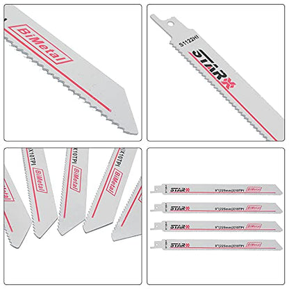HCS Sabre Saw Blades S1122HF Metal Cutting reciprocating for Wood, Plastic, Aluminum, Sheet (5pcs/Set)