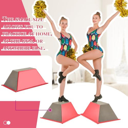 Poen Cheer Flyer Balance Stand Trainer Cheerleading Stunt Wedge - color: Red