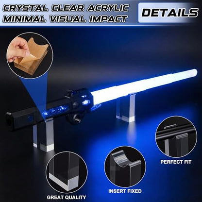 2 Pcs Acrylic Katana Stand Classic Display Holder - style: Classic