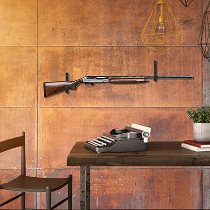 HEKAGURA Metal Gun Rack Storage Rifles Shotgun Hooks Wall Mount Hangers for Any Rifles Shotguns Archery Bow with Soft Padding and Heavy Duty Steel… - color: 4Pack Black
