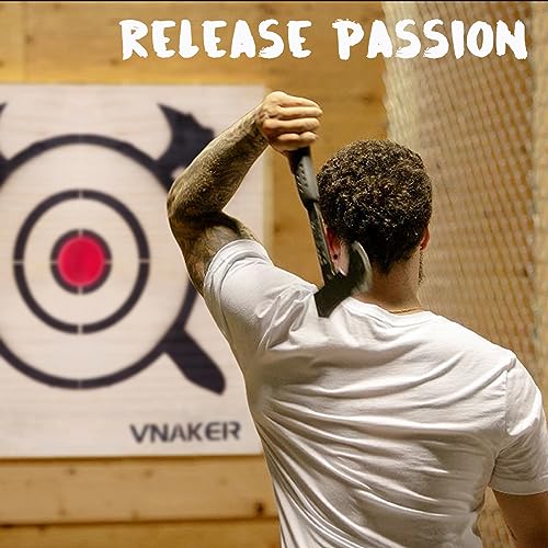 Axe Throwing Wooden Target & Knife Throwing Wooden Target with Steel Chain