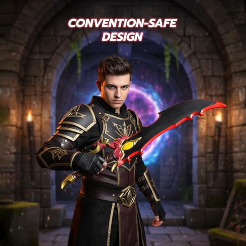 Fang Foam Prop Set for Cosplay, Display & LARP, Non-Functional Costume Accessory Designed for Role Play - style: Demon Eye